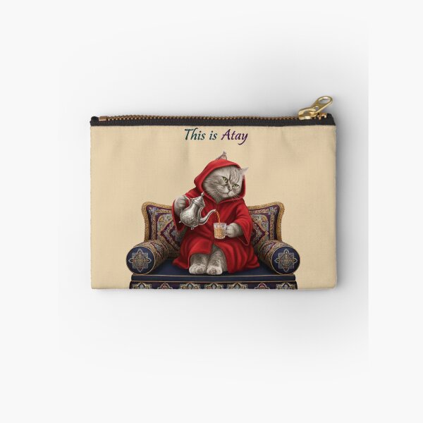 Item preview, Cute Moroccan Cat in Djellaba Serving Atay Mint Tea designed and sold by designwiss.