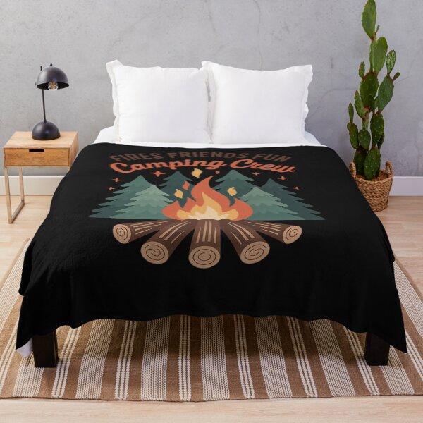 Item preview, Fires Friends Fun Camping Crew Summer Campfire Vacation designed and sold by Hofersofer.
