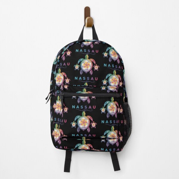Item preview, Tropical Sea Turtle Family with Plumeria Flowers Nassau Design designed and sold by zoughlal.