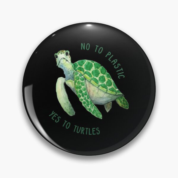 Item preview, Environmental Conservation Sea Turtle with No Plastic Message designed and sold by zoughlal.