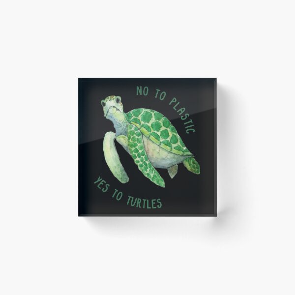 Item preview, Environmental Conservation Sea Turtle with No Plastic Message designed and sold by zoughlal.