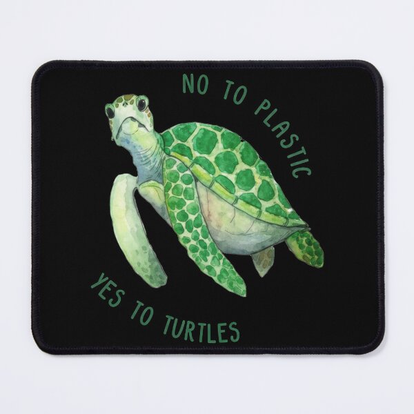 Item preview, Environmental Conservation Sea Turtle with No Plastic Message designed and sold by zoughlal.