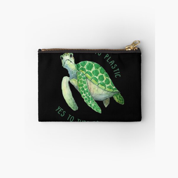 Item preview, Environmental Conservation Sea Turtle with No Plastic Message designed and sold by zoughlal.