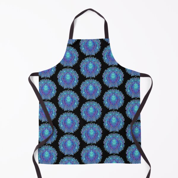 Item preview, Ornate Blue and Purple Sea Turtle Mandala with Ocean Creatures designed and sold by zoughlal.