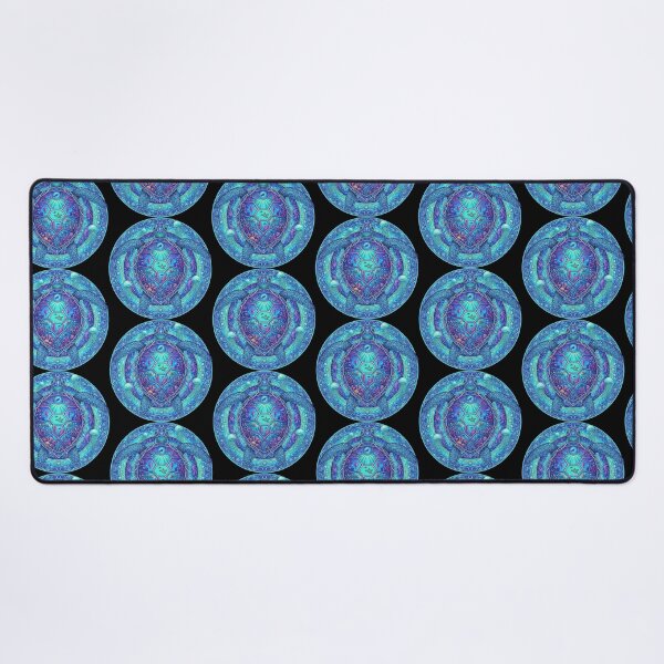 Item preview, Tropical Ocean Mandala with Sea Turtle and Plumeria Flowers designed and sold by zoughlal.