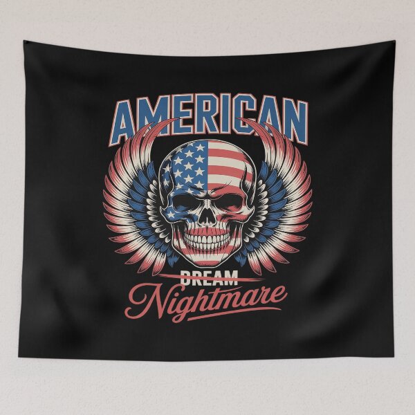 Item preview, American Flag Nightmares Funny Skeleton Usa designed and sold by Voidbinder.