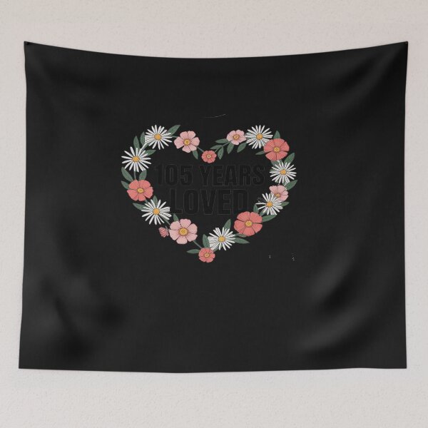 Item preview, Floral 105 Years Old Birthday Men Women 105 Years Loved designed and sold by Hofersofer.