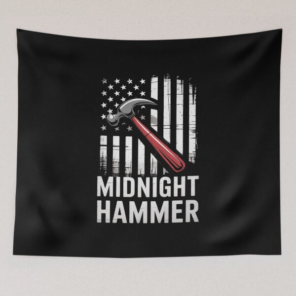 Item preview, Midnight Hammer B-2 Stealth Jet Operation 'Merica Flag  designed and sold by NailMolisa.