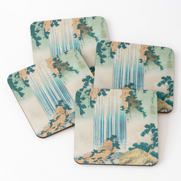 Item preview, Yoro Waterfall in Mino Province - Vintage Japanese Landscape Print designed and sold by Open Canvas.