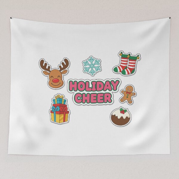 Item preview, Holiday Cheer Christmas Sticker Pack designed and sold by graphicnew.
