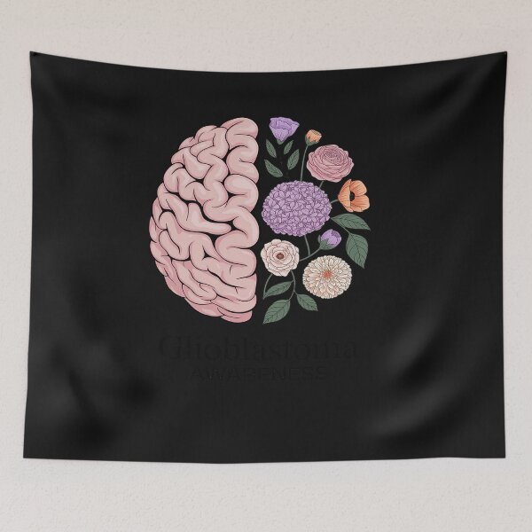 Item preview, Floral Glioblastoma Awareness Month Brain Cancer Go Gray designed and sold by Hofersofer.