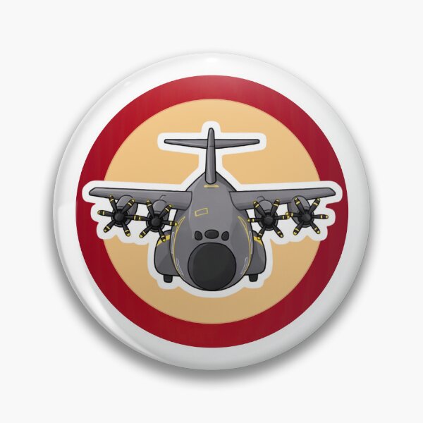 Item preview, A400M Atlas Front View Round Background designed and sold by Combat Skies.