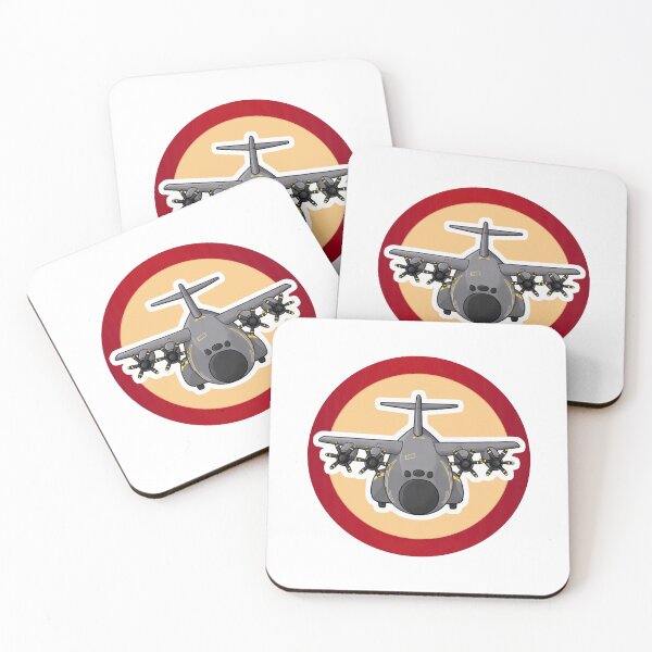 Item preview, A400M Atlas Front View Round Background designed and sold by Combat Skies.
