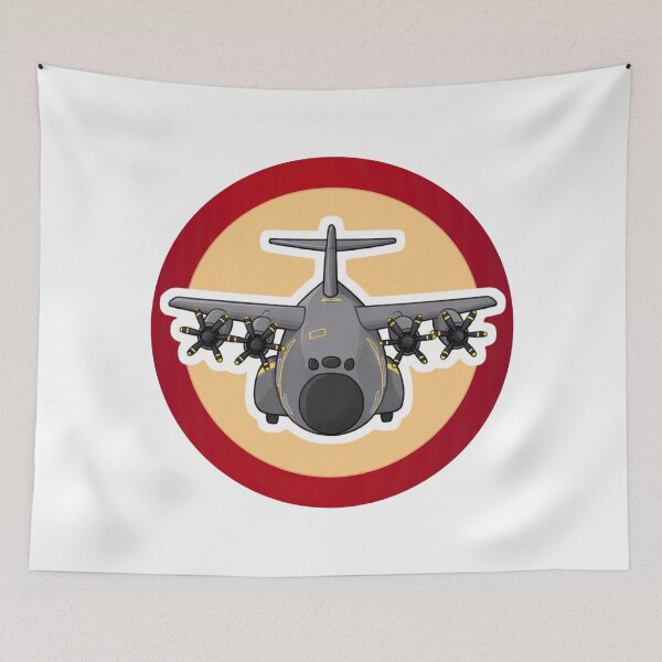 Item preview, A400M Atlas Front View Round Background designed and sold by Combat Skies.