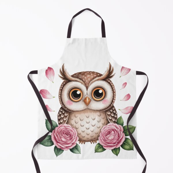 Item preview, Cute Owl with Pink Roses designed and sold by jkrphoto.