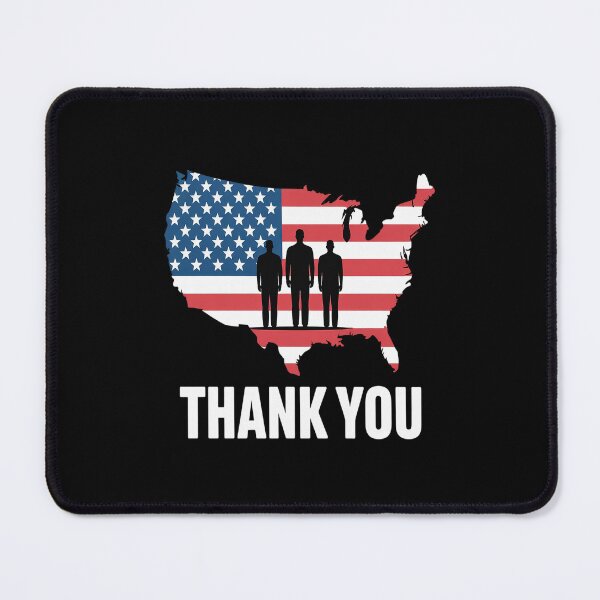 Item preview, American Flag Patriotic Thank You Men Women Kid Girl Boy T-Shirt designed and sold by Shannon Bosley.