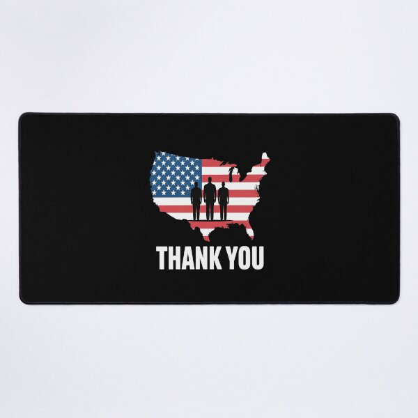 Item preview, American Flag Patriotic Thank You Men Women Kid Girl Boy T-Shirt designed and sold by Shannon Bosley.