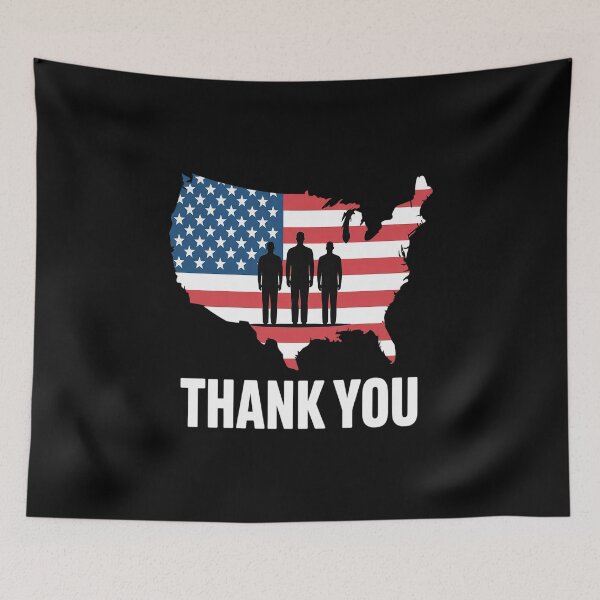 Item preview, American Flag Patriotic Thank You Men Women Kid Girl Boy T-Shirt designed and sold by Shannon Bosley.