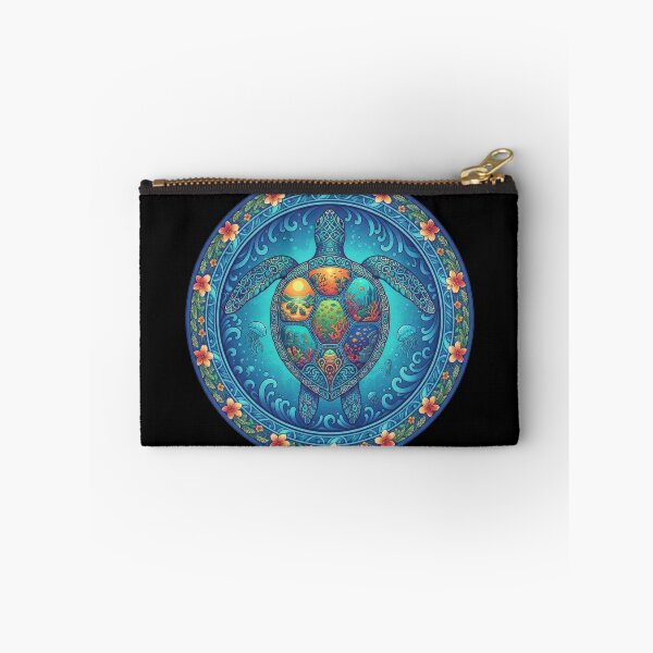Item preview, Detailed Sea Turtle Ocean Ecosystem Circular Medallion Design designed and sold by zoughlal.