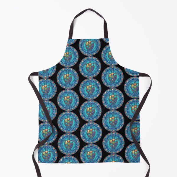 Item preview, Detailed Sea Turtle Ocean Ecosystem Circular Medallion Design designed and sold by zoughlal.