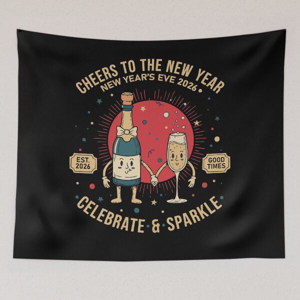 Item preview, Cheers To The New Year New Year's Eve 2026 designed and sold by LuminOrb.