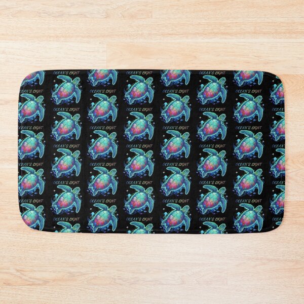 Item preview, Luminous Sea Turtle with Vibrant Coral Reef Shell Glow Art designed and sold by zoughlal.