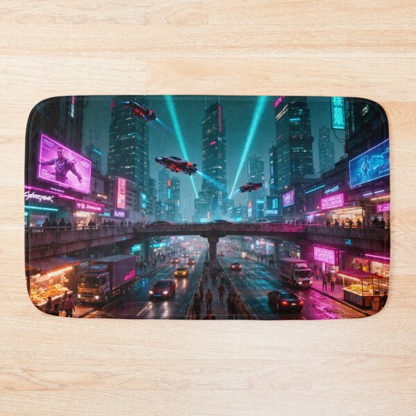 Item preview, Night City Street Scene designed and sold by aykiradesigns.