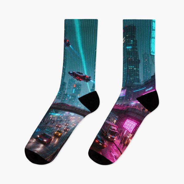 Item preview, Night City Street Scene designed and sold by aykiradesigns.