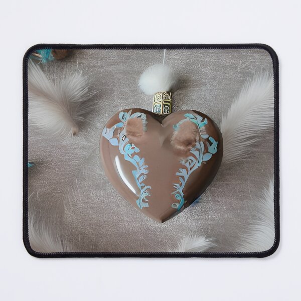 Item preview, Brown Onyx Heart With Feathers  designed and sold by Demetria Matthews.