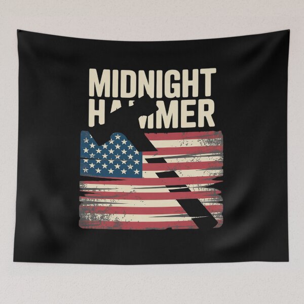 Item preview, Midnight Hammer B-2 Stealth Jet Operation USA Flag 4th july  designed and sold by NailMolisa.