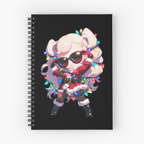 Item preview, Game Justine Caroline Christmas Persona 5 Anime Girl Santa Lights Chibi Holiday designed and sold by thedarvills.