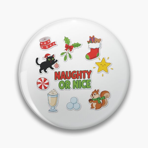 Item preview, Naughty Or Nice Christmas Sticker Pack designed and sold by graphicnew.