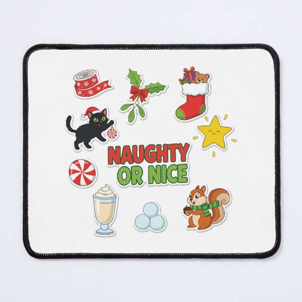 Item preview, Naughty Or Nice Christmas Sticker Pack designed and sold by graphicnew.