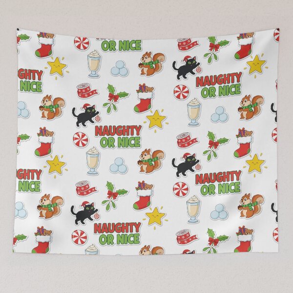 Item preview, Naughty Or Nice Christmas Sticker Pack designed and sold by graphicnew.