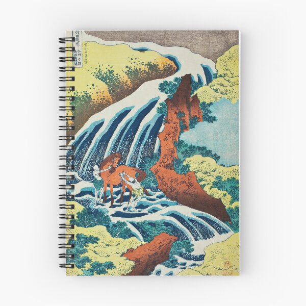 Item preview, Yoshitsune Horse Washing Falls - Vintage Japanese Landscape Print designed and sold by Open Canvas.