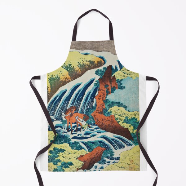 Item preview, Yoshitsune Horse Washing Falls - Vintage Japanese Landscape Print designed and sold by Open Canvas.