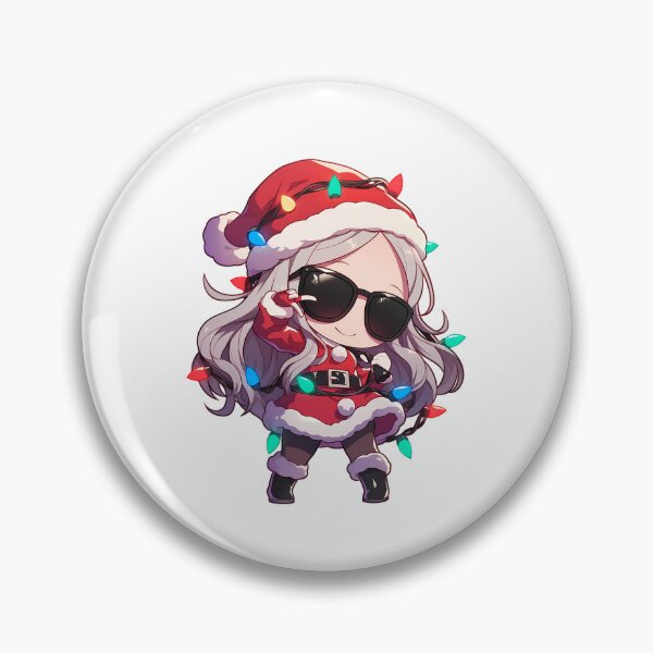 Item preview, Game Sae Niijima Christmas Persona 5 Anime Girl Santa Lights Chibi Red Kawaii designed and sold by thedarvills.