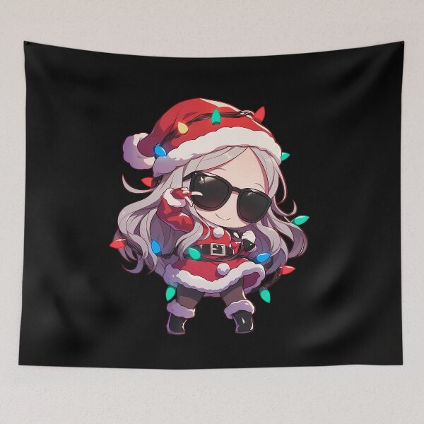 Item preview, Game Sae Niijima Christmas Persona 5 Anime Girl Santa Lights Chibi Red Kawaii designed and sold by thedarvills.