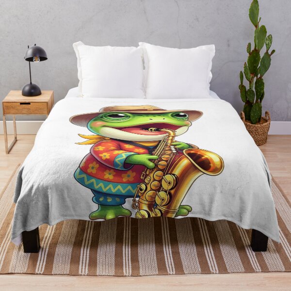 Item preview, Aesthetic Frog Playing Saxophone designed and sold by Rostislav Bouda.