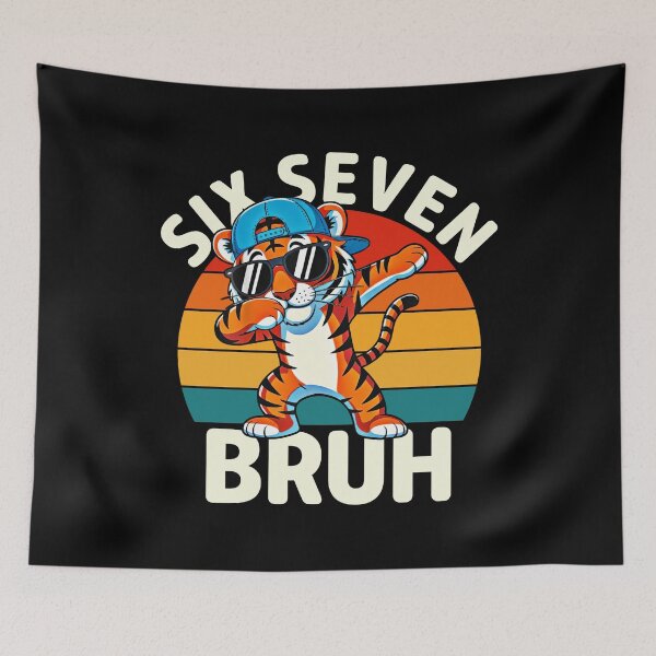 Item preview, Six Seven 6 7 Bruh Dab Tiger Meme | 67 Funny Cool Sunglasses Design designed and sold by LashondaGreen89.