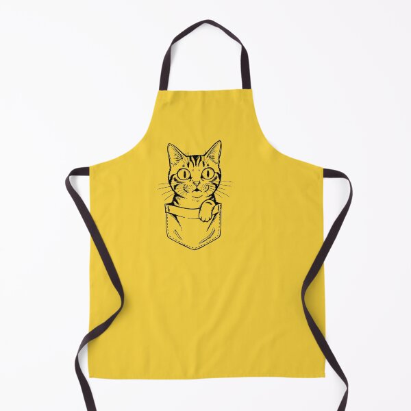Item preview, Cat Peeking from a Pocket in Line Art Style designed and sold by AnnArtshock.