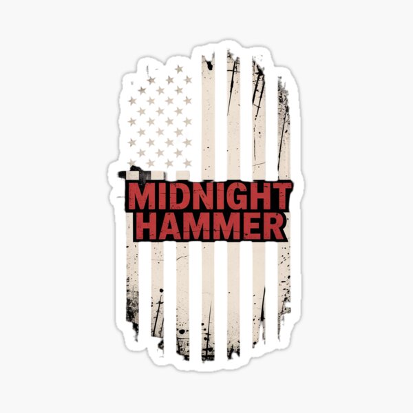 Item preview, Midnight Hammer B-2 Stealth Jet Usa Flag  designed and sold by NailMolisa.