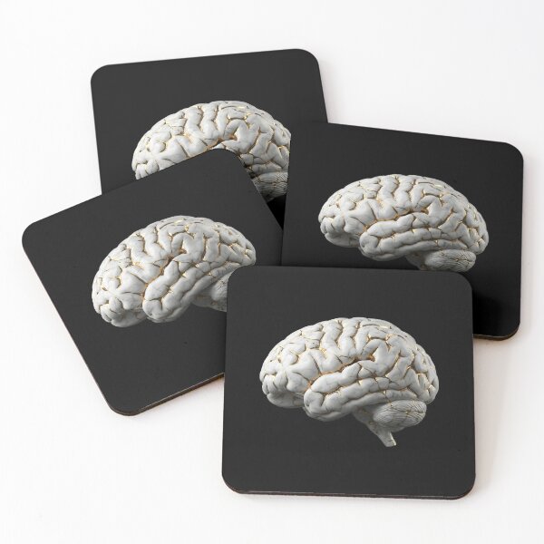 Item preview, The Stoic Mind - Marble Kintsugi Brain designed and sold by Finik-store.