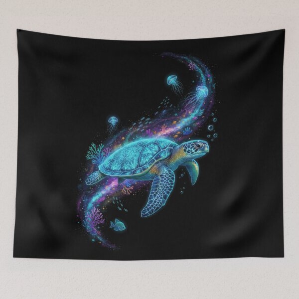 Item preview,  Cosmic Sea Turtle Galaxy Nebula Space Ocean Fantasy Art designed and sold by zoughlal.