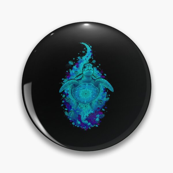 Item preview,  Realistic Sea Turtle Mandala Shell Ocean Wildlife Portrait Art designed and sold by zoughlal.