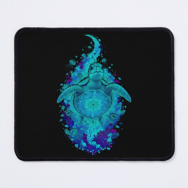Item preview, Realistic Sea Turtle Mandala Shell Ocean Wildlife Portrait Art designed and sold by zoughlal.