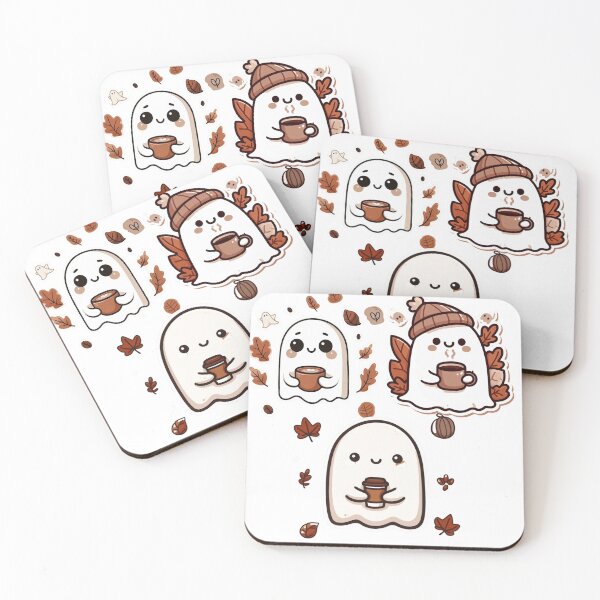 Item preview, boo coffee, ghost set stickers designed and sold by Brilliant minds.
