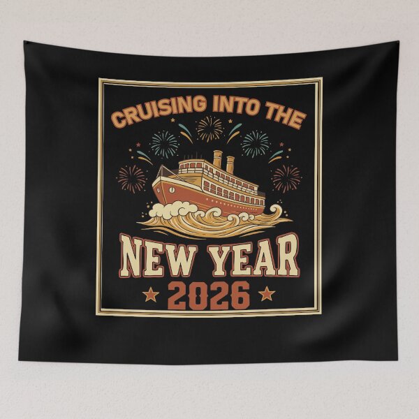 Item preview, Cruising Into The New Year 2026 Voyage Fireworks designed and sold by LuminOrb.