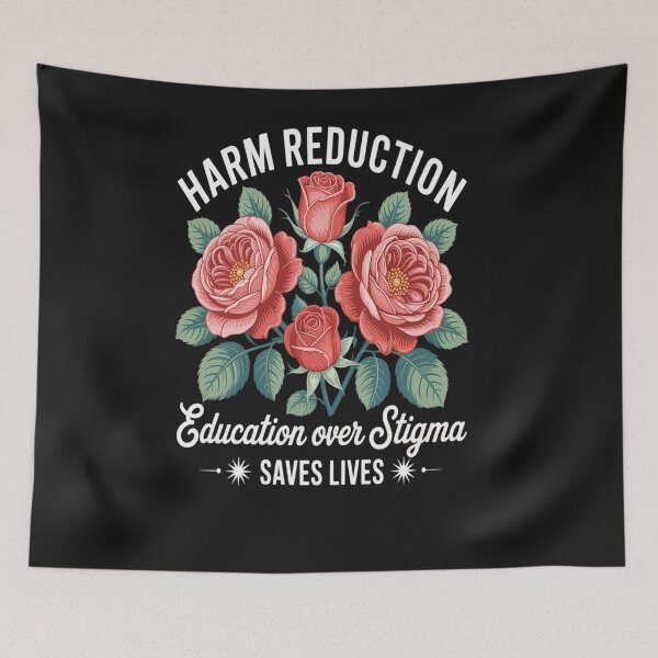 Item preview, Flower Harm Reduction Saves Lives Overdose Awareness designed and sold by Hofersofer.
