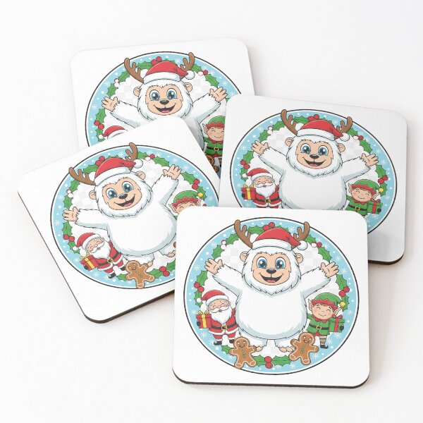 Item preview, Cute Christmas Yeti Holiday Circle designed and sold by TopShoop1.